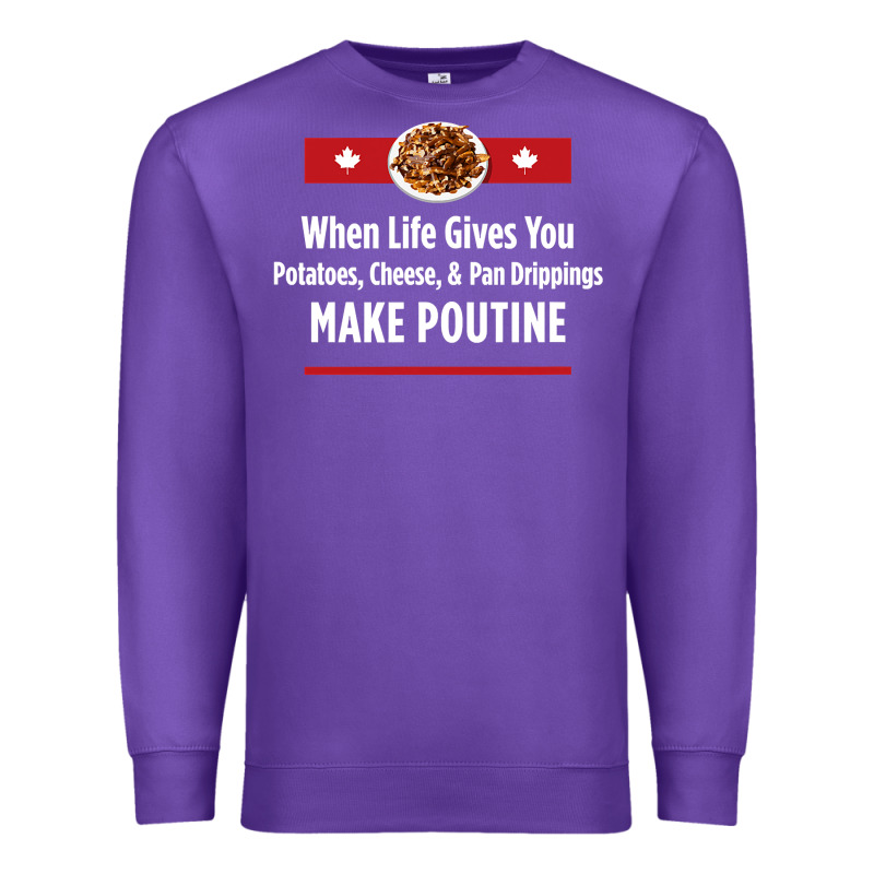 Canada Poutine Quebec Recipe French Premium Sweatshirt by linhVisuals | Teevron