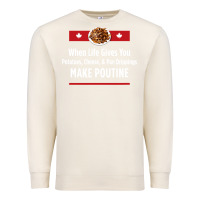 Sandshell canada poutine quebec recipe french Premium Sweatshirt - linhVisuals