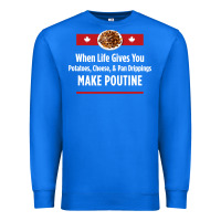 True Royal canada poutine quebec recipe french Premium Sweatshirt - linhVisuals