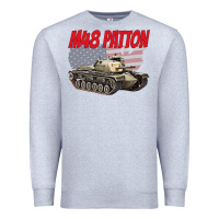 Heather Grey cold war battle tank m48 patton gamer Premium Sweatshirt - linhVisuals