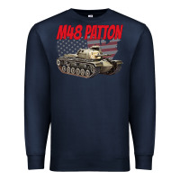 Navy cold war battle tank m48 patton gamer Premium Sweatshirt - linhVisuals