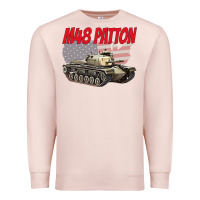 Pale Pink cold war battle tank m48 patton gamer Premium Sweatshirt - linhVisuals