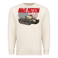 Sandshell cold war battle tank m48 patton gamer Premium Sweatshirt - linhVisuals
