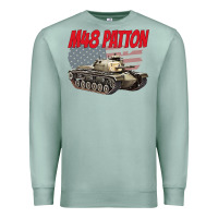 Seafoam cold war battle tank m48 patton gamer Premium Sweatshirt - linhVisuals