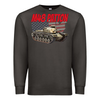 Smoke cold war battle tank m48 patton gamer Premium Sweatshirt - linhVisuals