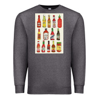 Charcoal Heather hot sauce Premium Sweatshirt - linhVisuals