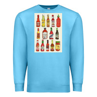 Ocean Blue hot sauce Premium Sweatshirt - linhVisuals