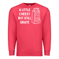 Cardinal Cheesy But Still Grate Funny Pun Premium Sweatshirt - linhVisuals
