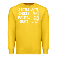 Lemon Cheesy But Still Grate Funny Pun Premium Sweatshirt - linhVisuals