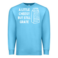 Ocean Blue Cheesy But Still Grate Funny Pun Premium Sweatshirt - linhVisuals