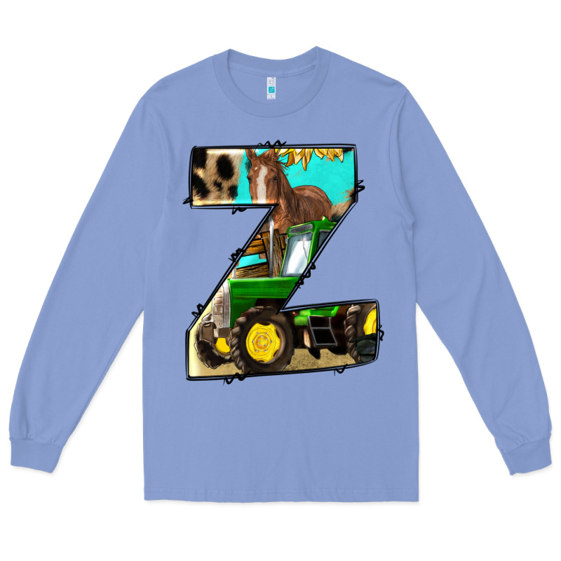 Farm Life Alphabet Lowercase Letters Z Long Sleeve Tee by BundleAndBundleShop | Teevron