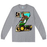 Heather Grey farm life alphabet lowercase letters z Long Sleeve Tee - BundleAndBundleShop