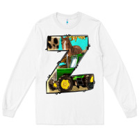 White farm life alphabet lowercase letters z Long Sleeve Tee - BundleAndBundleShop