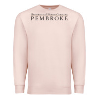 Pale Pink University of North Carolin Pembroke Premium Sweatshirt - linhVisuals