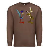 Chestnut coyote and the road runner Premium Sweatshirt - linhVisuals