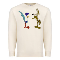 Sandshell coyote and the road runner Premium Sweatshirt - linhVisuals