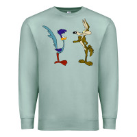 Seafoam coyote and the road runner Premium Sweatshirt - linhVisuals