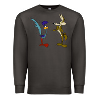 Smoke coyote and the road runner Premium Sweatshirt - linhVisuals