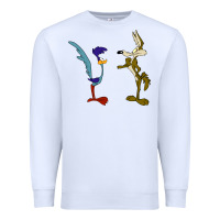 White coyote and the road runner Premium Sweatshirt - linhVisuals