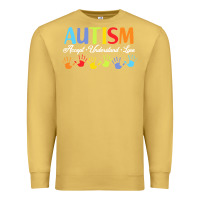 Antique Gold autism t  shirt accept understand love autism awareness t  shirt Premium Sweatshirt - linhVisuals
