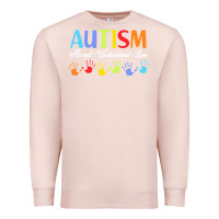 Pale Pink autism t  shirt accept understand love autism awareness t  shirt Premium Sweatshirt - linhVisuals