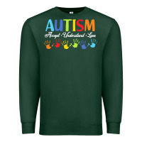 Sports Green autism t  shirt accept understand love autism awareness t  shirt Premium Sweatshirt - linhVisuals