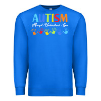 True Royal autism t  shirt accept understand love autism awareness t  shirt Premium Sweatshirt - linhVisuals