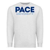 Oatmeal Heather Pace University Premium Sweatshirt - linhVisuals