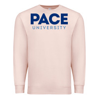 Pale Pink Pace University Premium Sweatshirt - linhVisuals
