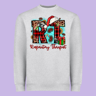 Christmas Rt Respiratory Therapist Heavyweight Sweatshirt Designed By Jahusdesignshop