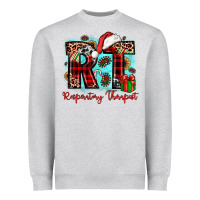 Heather Grey christmas rt respiratory therapist Heavyweight Sweatshirt - JahusDesignShop