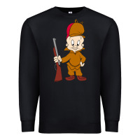 Black elmer fudd Premium Sweatshirt - linhVisuals