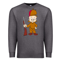 Charcoal Heather elmer fudd Premium Sweatshirt - linhVisuals