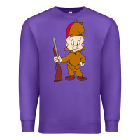 Purple elmer fudd Premium Sweatshirt - linhVisuals