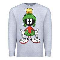Heather Grey marvin the martian Premium Sweatshirt - linhVisuals