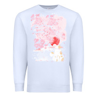 White japan t  shirt sakura cat t  shirt Premium Sweatshirt - linhVisuals