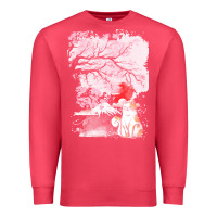 Cardinal japan t  shirt sakura cat t  shirt Premium Sweatshirt - linhVisuals