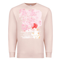Pale Pink japan t  shirt sakura cat t  shirt Premium Sweatshirt - linhVisuals