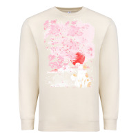 Sandshell japan t  shirt sakura cat t  shirt Premium Sweatshirt - linhVisuals