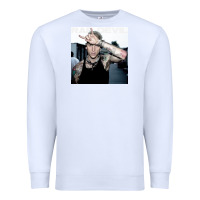 White Mgk Premium Sweatshirt - linhVisuals