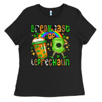 Black St. Patrick's Breakfast of leprechaun Ladies Tee - OliviaCreatesArt