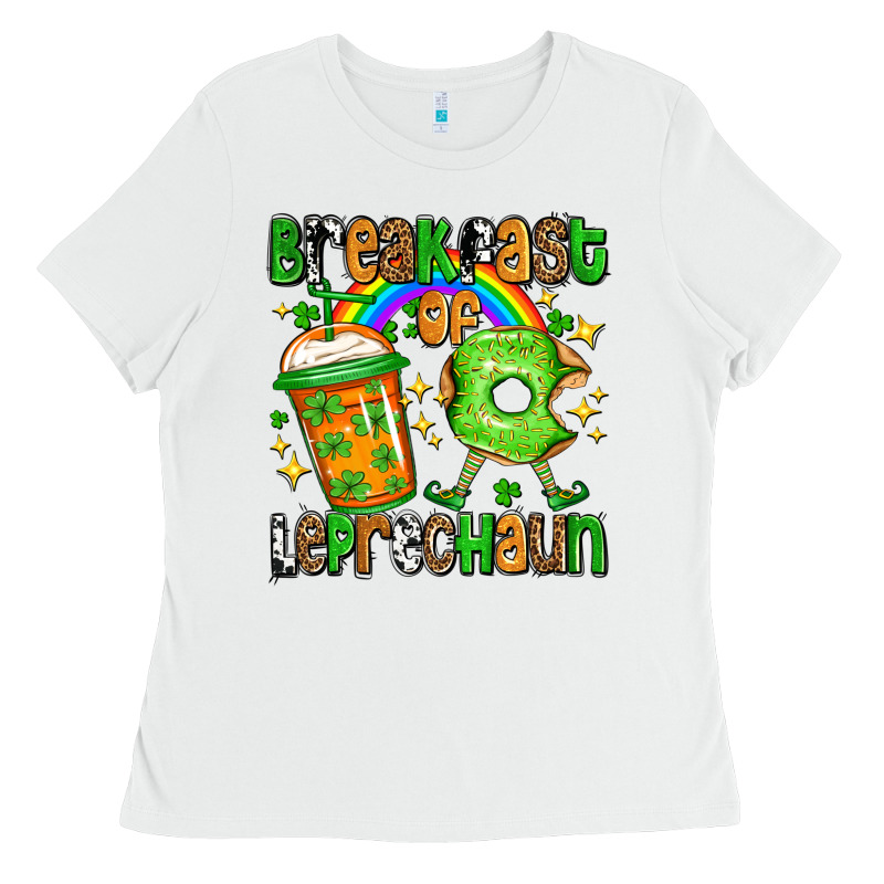 St. Patrick's Breakfast Of Leprechaun Ladies Tee by OliviaCreatesArt | Teevron
