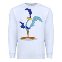 White roadrunner Premium Sweatshirt - linhVisuals