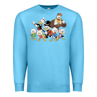 Ocean Blue happy amazing ducktales Premium Sweatshirt - linhVisuals