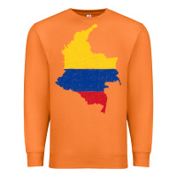 Carrot colombia Flag Map Drawing Line Art Premium Sweatshirt - linhVisuals