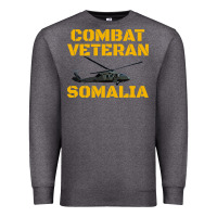 Charcoal Heather combat veteran mogadishu somalia Premium Sweatshirt - linhVisuals