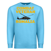 Ocean Blue combat veteran mogadishu somalia Premium Sweatshirt - linhVisuals