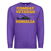 Purple combat veteran mogadishu somalia Premium Sweatshirt - linhVisuals