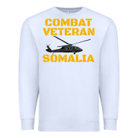 White combat veteran mogadishu somalia Premium Sweatshirt - linhVisuals