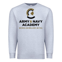 Heather Grey army and navy academy Premium Sweatshirt - linhVisuals